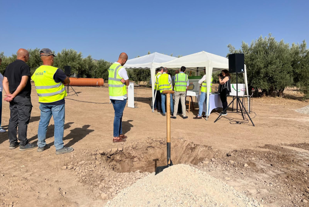 Colocación de la primera piedra de la EDAR de Fuente Tójar