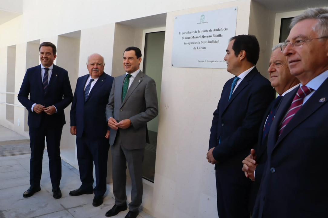 El presidente de la Junta de Andalucía ha inaugurado esta mañana la nueva sede judicial de Lucena