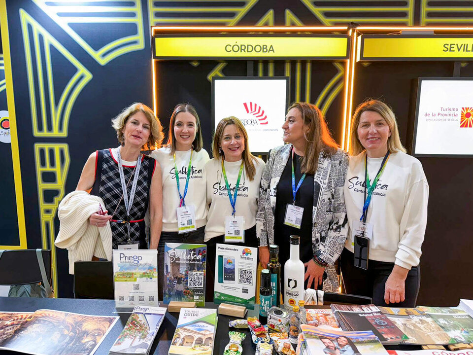 Técnicas del Patronato Provincial y la Subbética en la Feria de Turismo World Travel Market de Londres