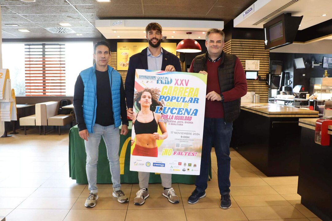 Presentación de la carrera en las instalaciones de McDonald's Lucena