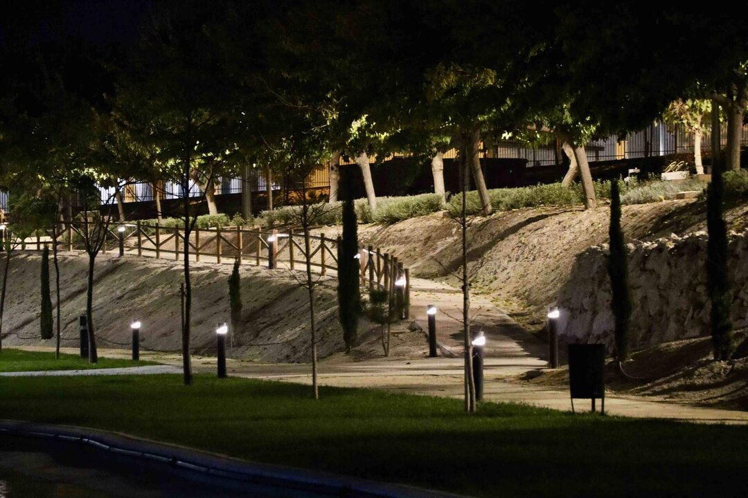 Nueva iluminación Parque Europa de Lucena