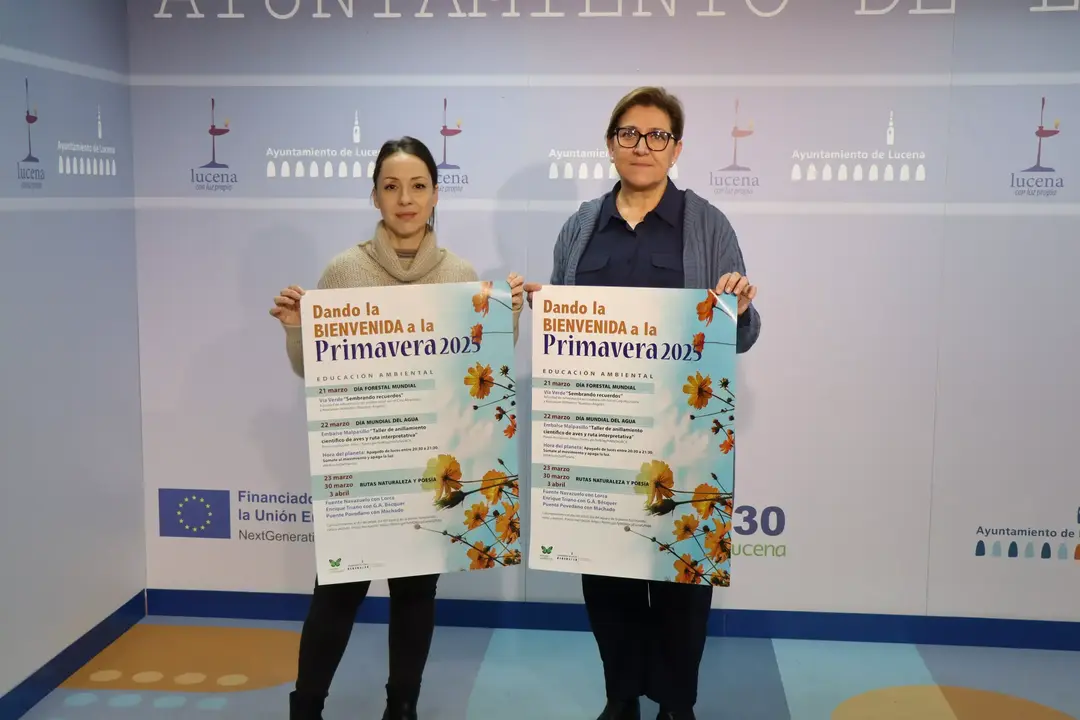 Presentación de las actividades de primavera del área municipal de Medio Ambiente del ayuntamiento de Lucena