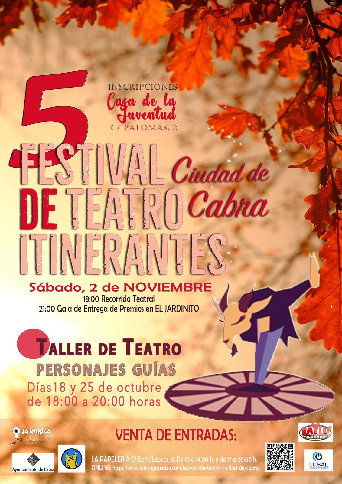 Cartel V Festival teatro 'Itinerantes'