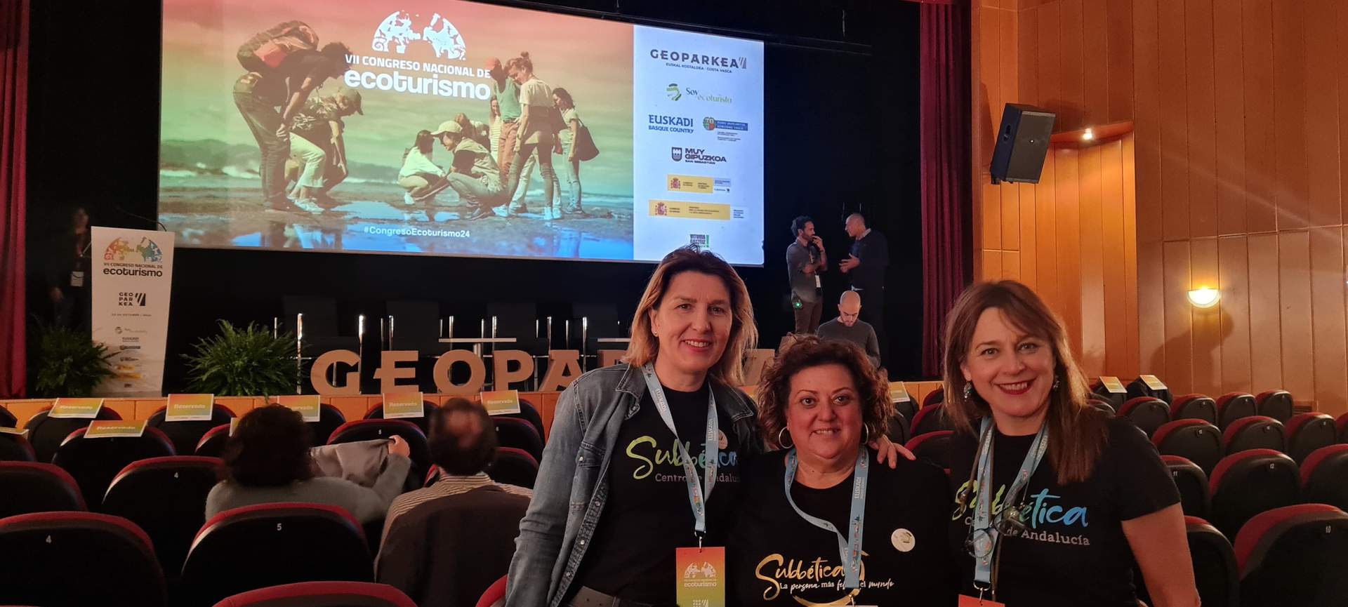 Integrantes de la Mancomunidad de Municipios de la Subbética Cordobesa en el VII Congreso Nacional de Ecoturismo de España