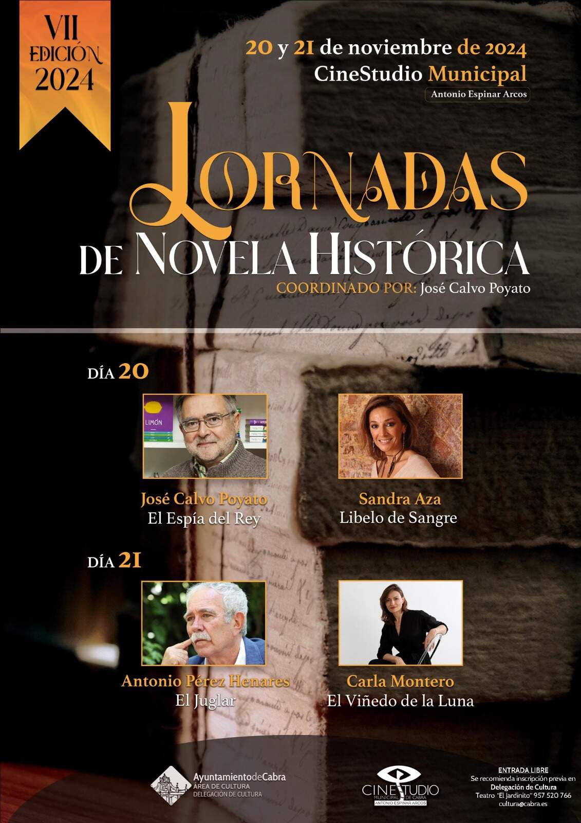 CARTEL VII JORNADAS DE NOVELA HISTÓRICA